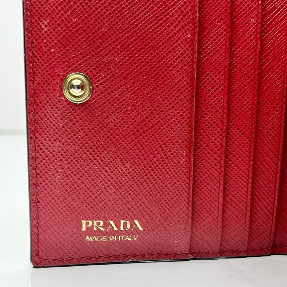 Prada Saffiano ‘Frankenstein Rose’ Limited Edition Bi-fold Wallet - Picture 10 of 12